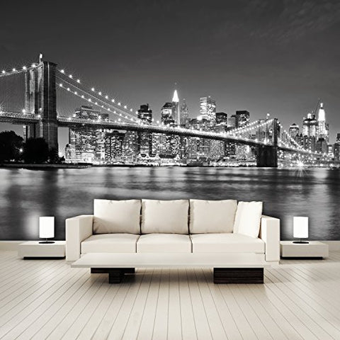 murimage Fototapete New York schwarz weiß 366 x 254 cm
