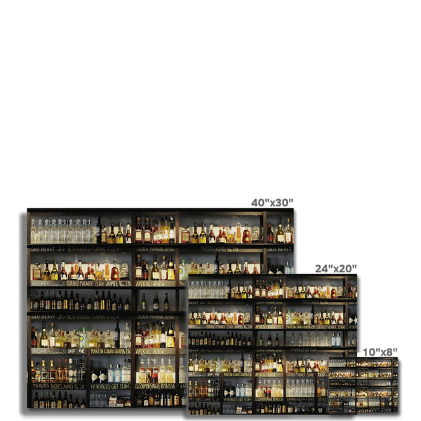 Cocktail Bar Canvas