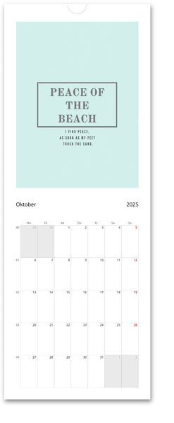 Wandkalender 2025 PEACEFUL BEACH