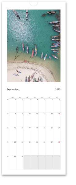 Wandkalender 2025 PEACEFUL BEACH