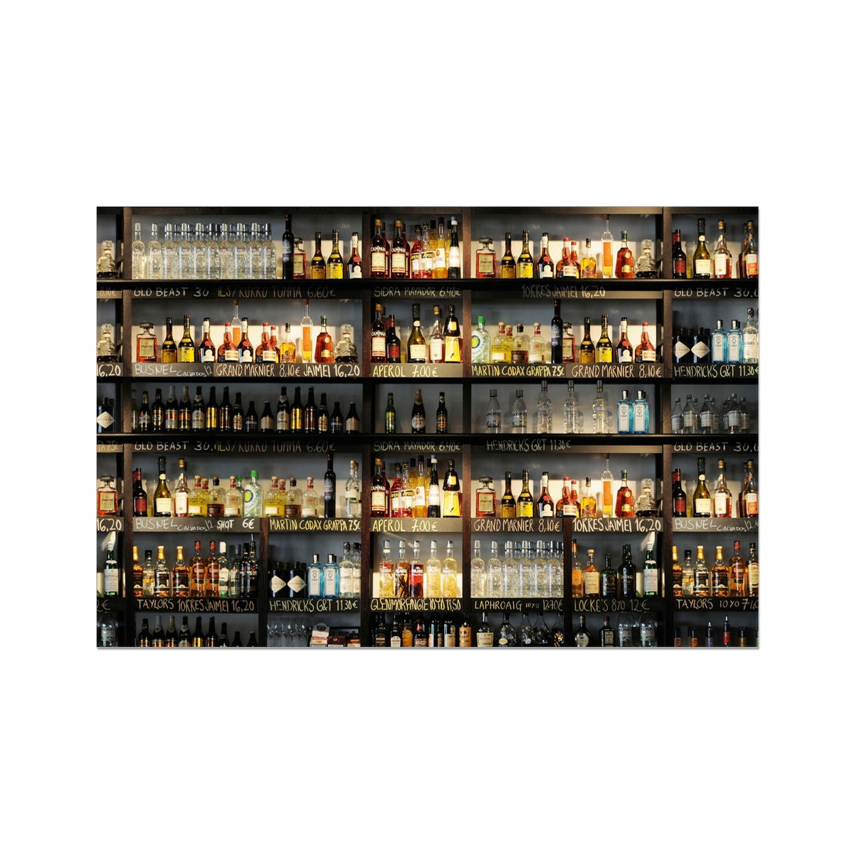 Cocktail Bar Photo Art Print