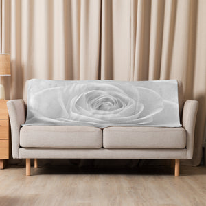 Sherpa-Decke Weiße Rose