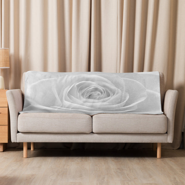 Sherpa-Decke Weiße Rose