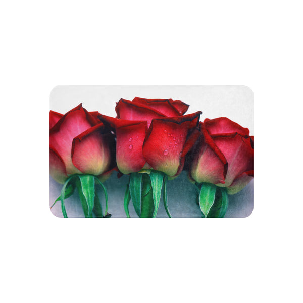 Sherpa-Decke 3 rote Rosen